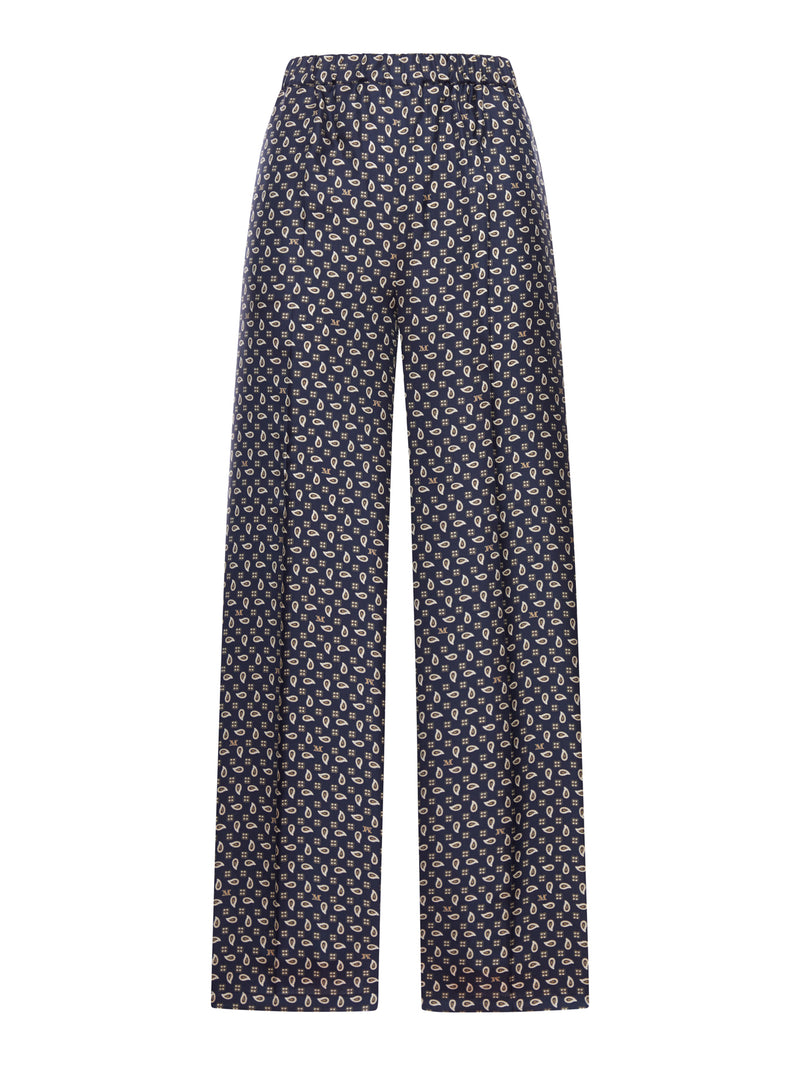 PANTALONE IN SETA STAMPATA