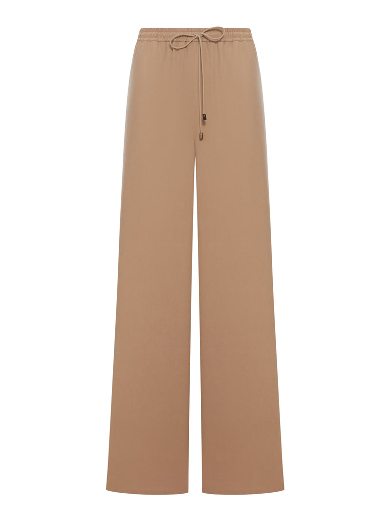 PANTALONE LARGO IN SETA LAVATA