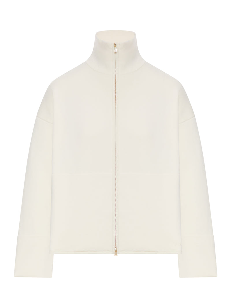 FELPA A COLLO ALTO CON ZIP