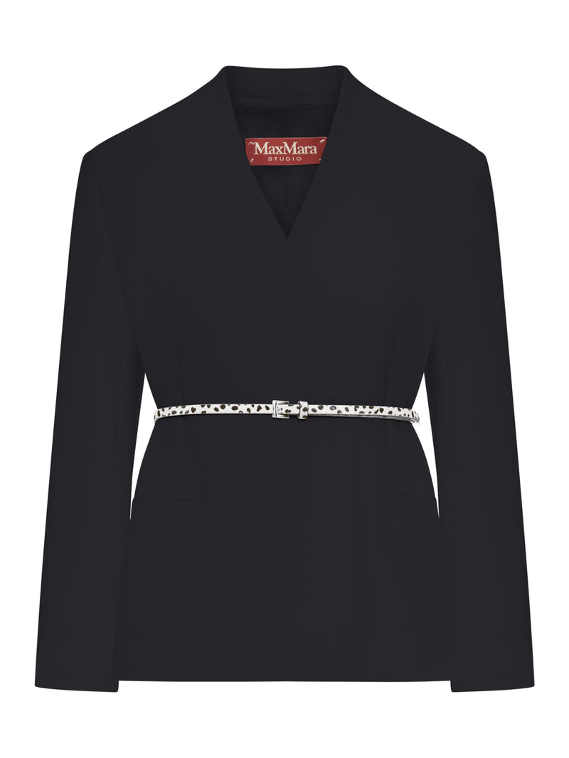 GIACCA DOPPIOPETTO IN CADY CON CINTURA