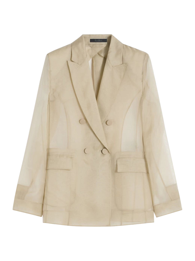 GIACCA SLOGAN IN ORGANZA DI SETA