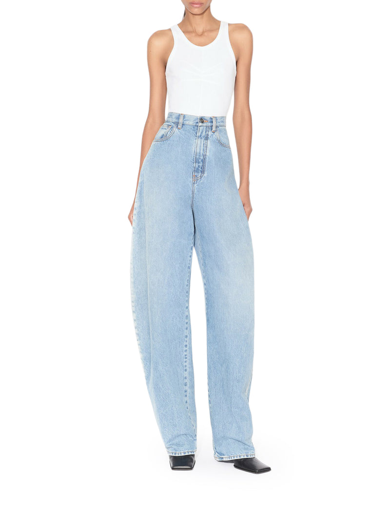 CANOTTA IN COTONE CON PINCE