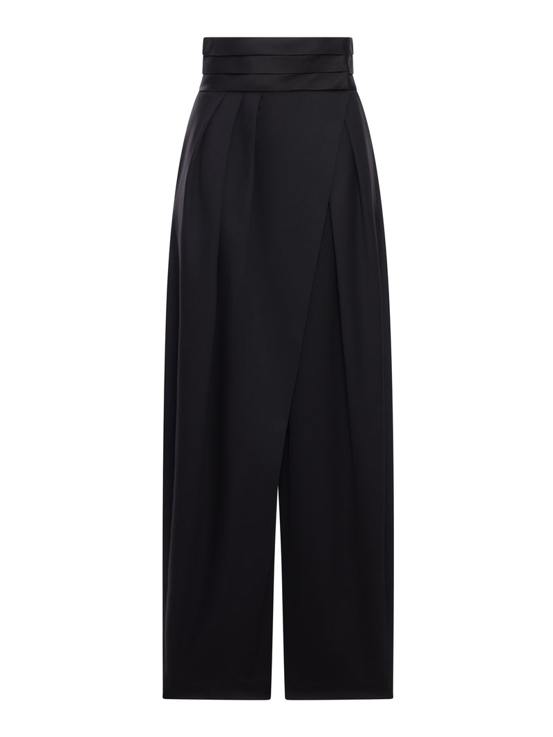 PANTALONI DA SMOKIMG ARROTONDATI IN LANA