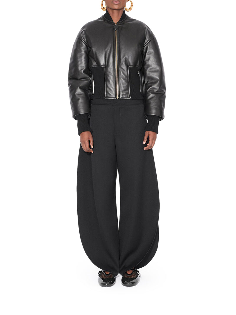 PANTALONI A PETALO IN LANA