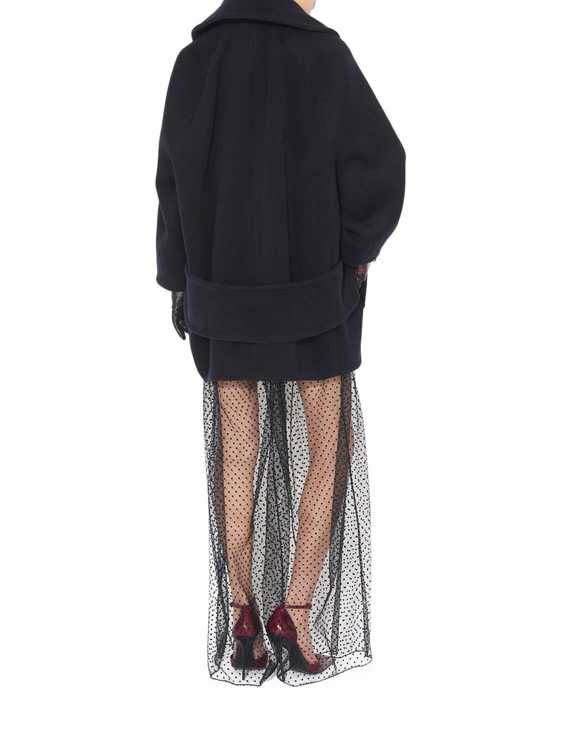 PANTALONI CON GAMBA LARGA IN RETE