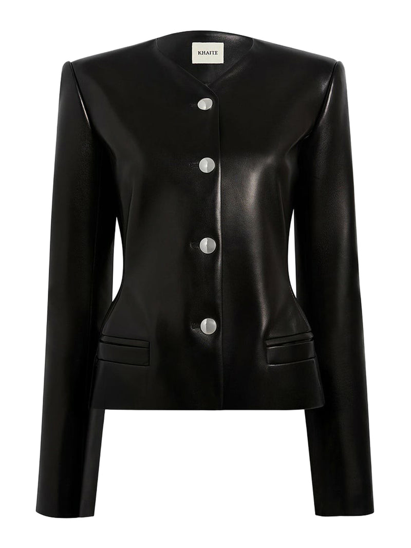 GIACCA PEPLO IN PELLE NARA