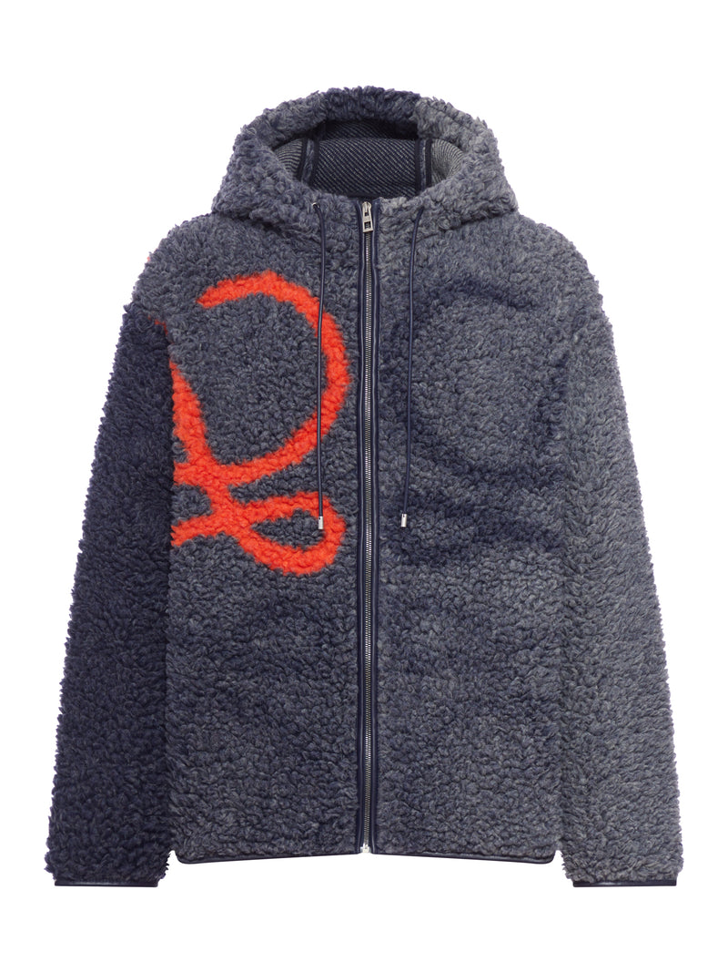GIACCA ANAGRAM IN JACQUARD DI PILE