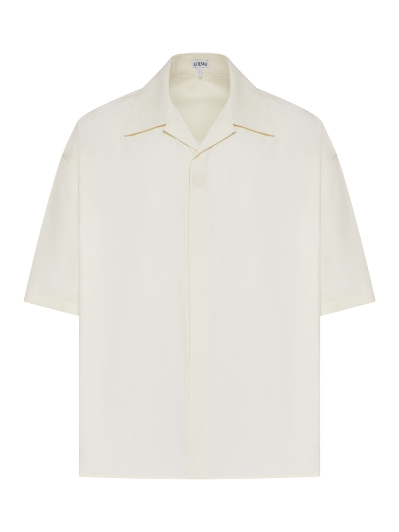 CAMICIA A MANICHE CORTE IN COTONE