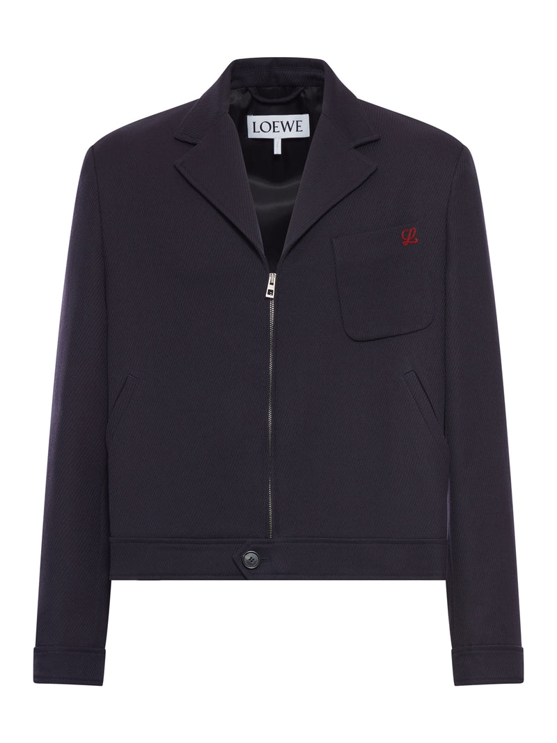 GIACCA CON ZIP IN LANA