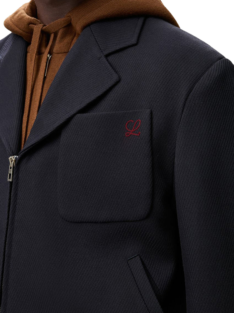 GIACCA CON ZIP IN LANA