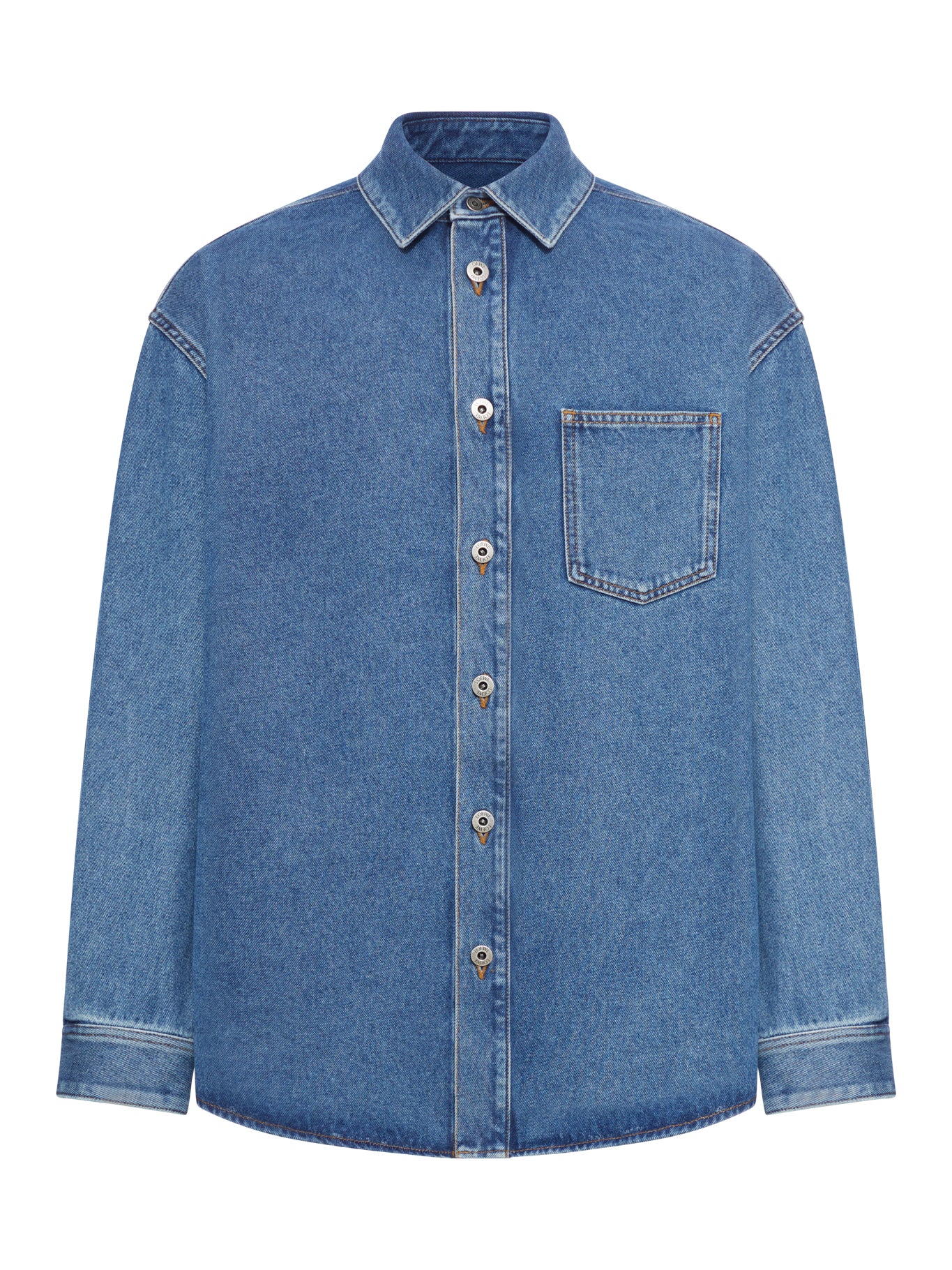 OVERSHIRT ANAGRAM IN DENIM