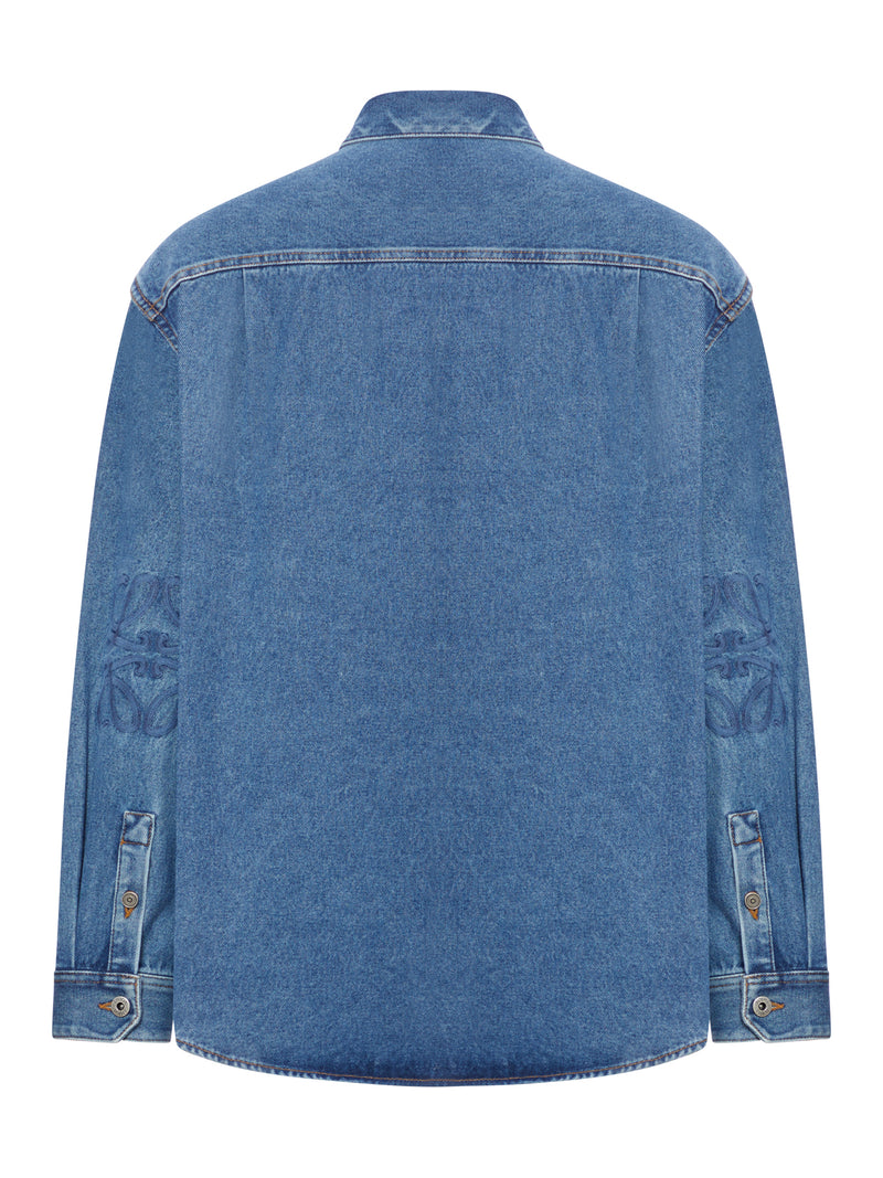 OVERSHIRT ANAGRAM IN DENIM