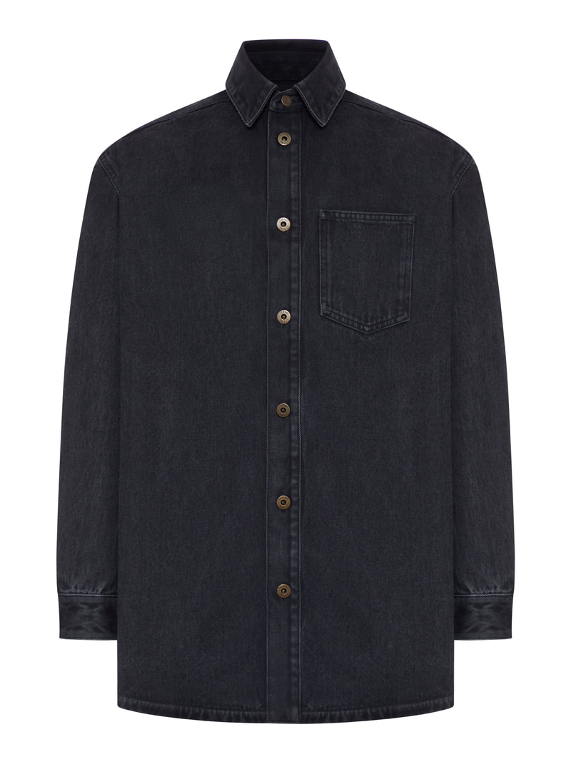 OVERSHIRT ANAGRAM IN DENIM