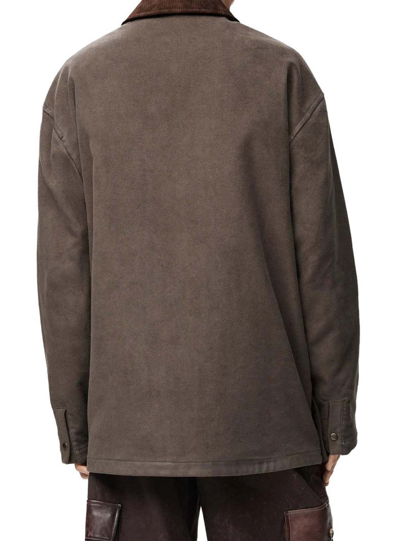 OVERSHIRT IN MISTO COTONE CON MOTIVO ANAGRAM