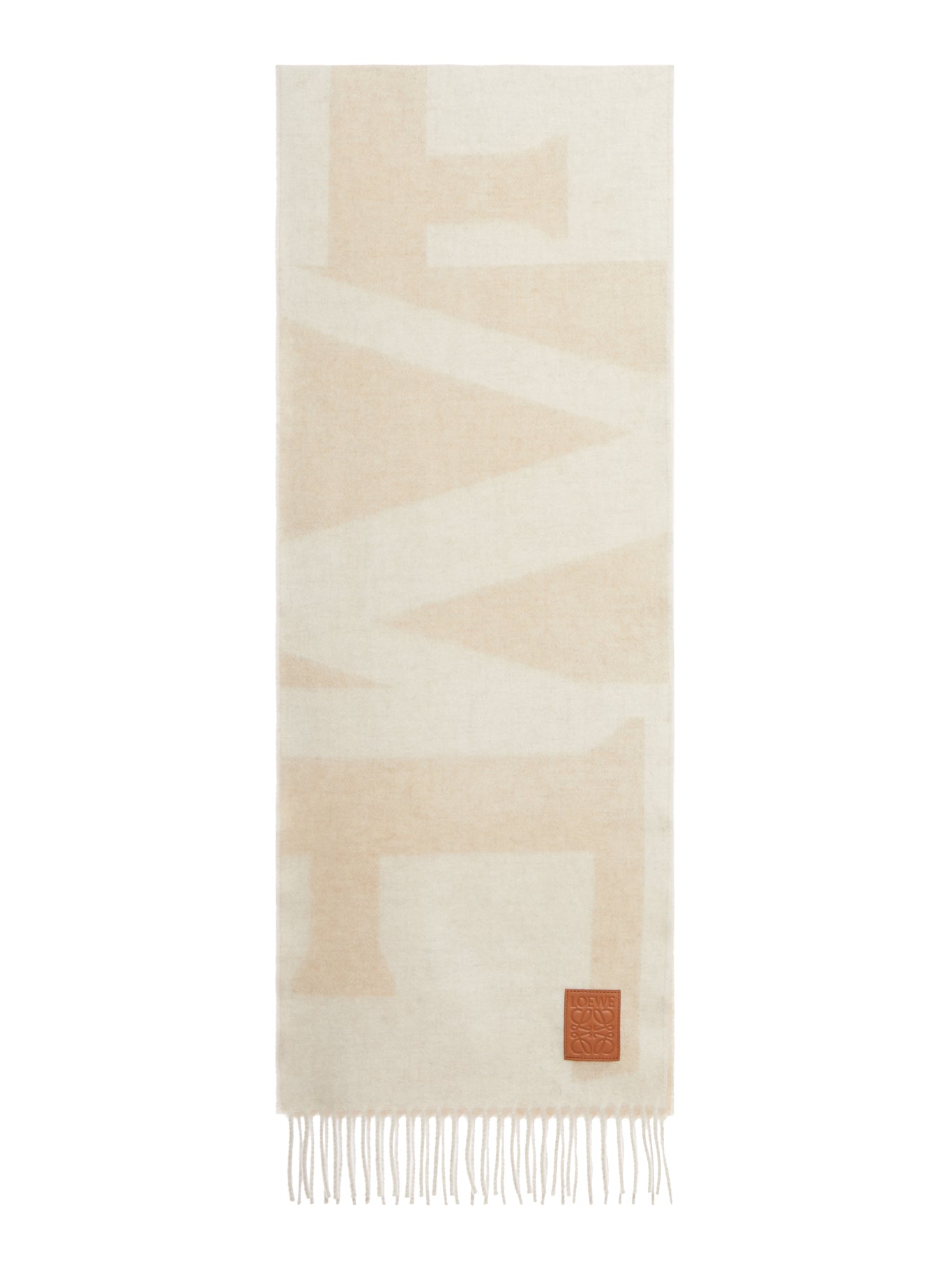 SCIARPA CON LOGO JACQUARD IN CASHMERE