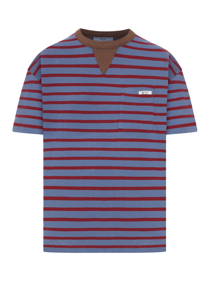 T-SHIRT OVERSIZE IN JERSEY A RIGHE