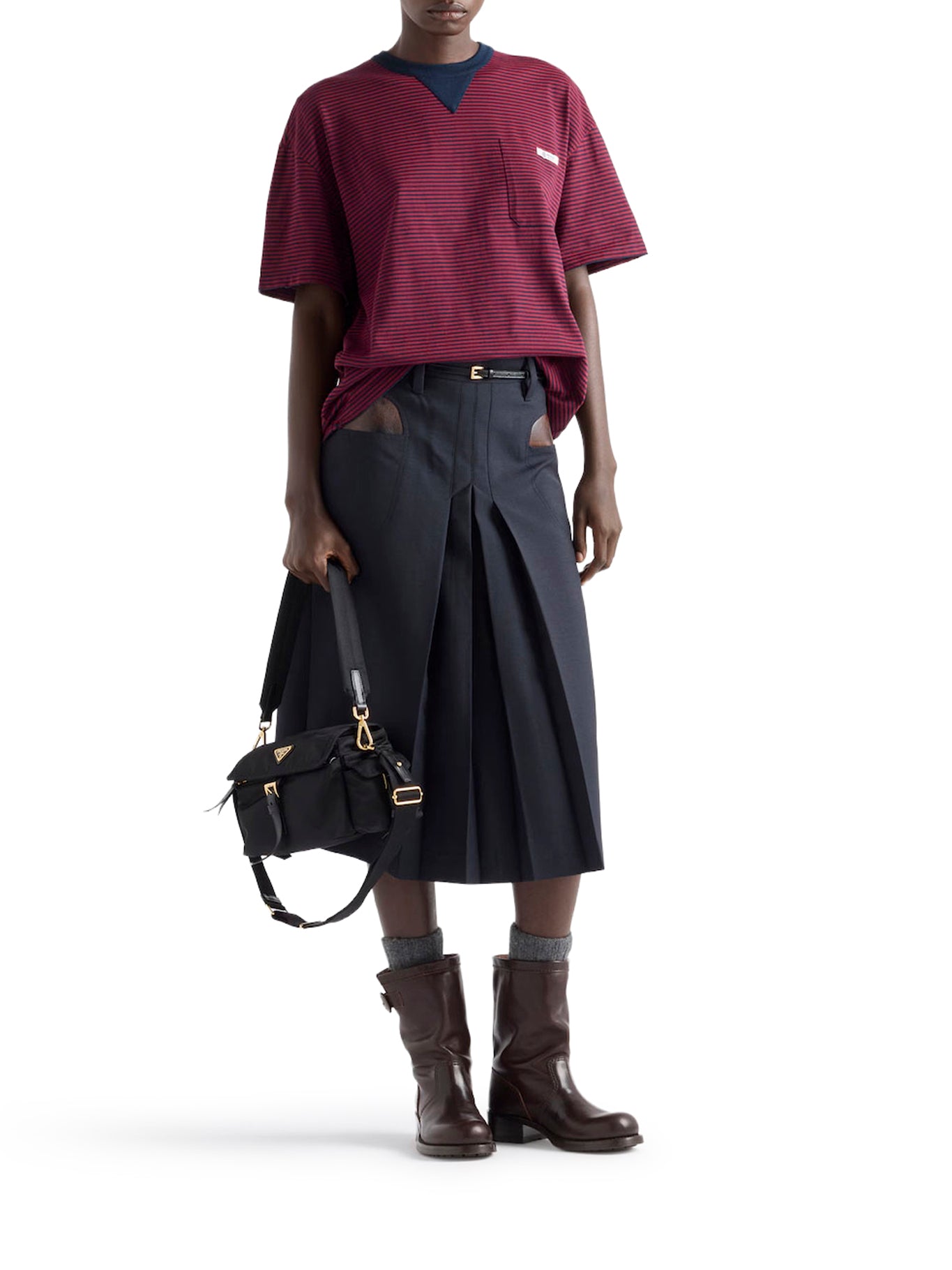 T-SHIRT A RIGHE IN JERSEY