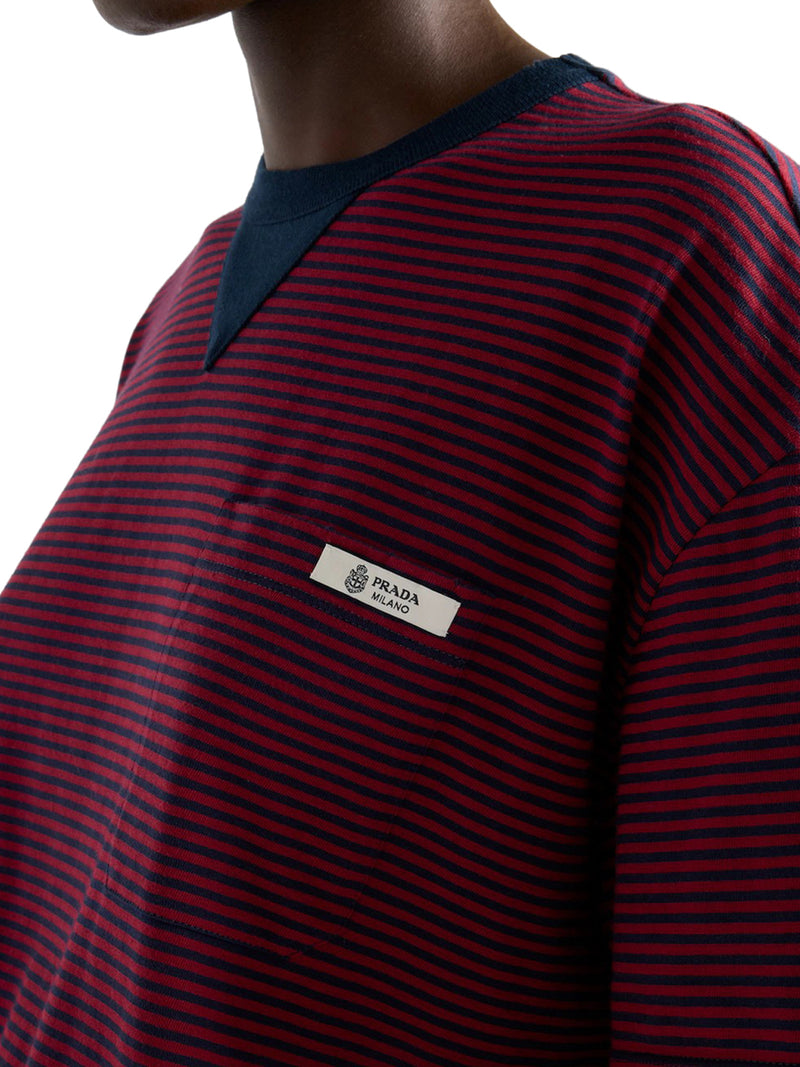 T-SHIRT A RIGHE IN JERSEY