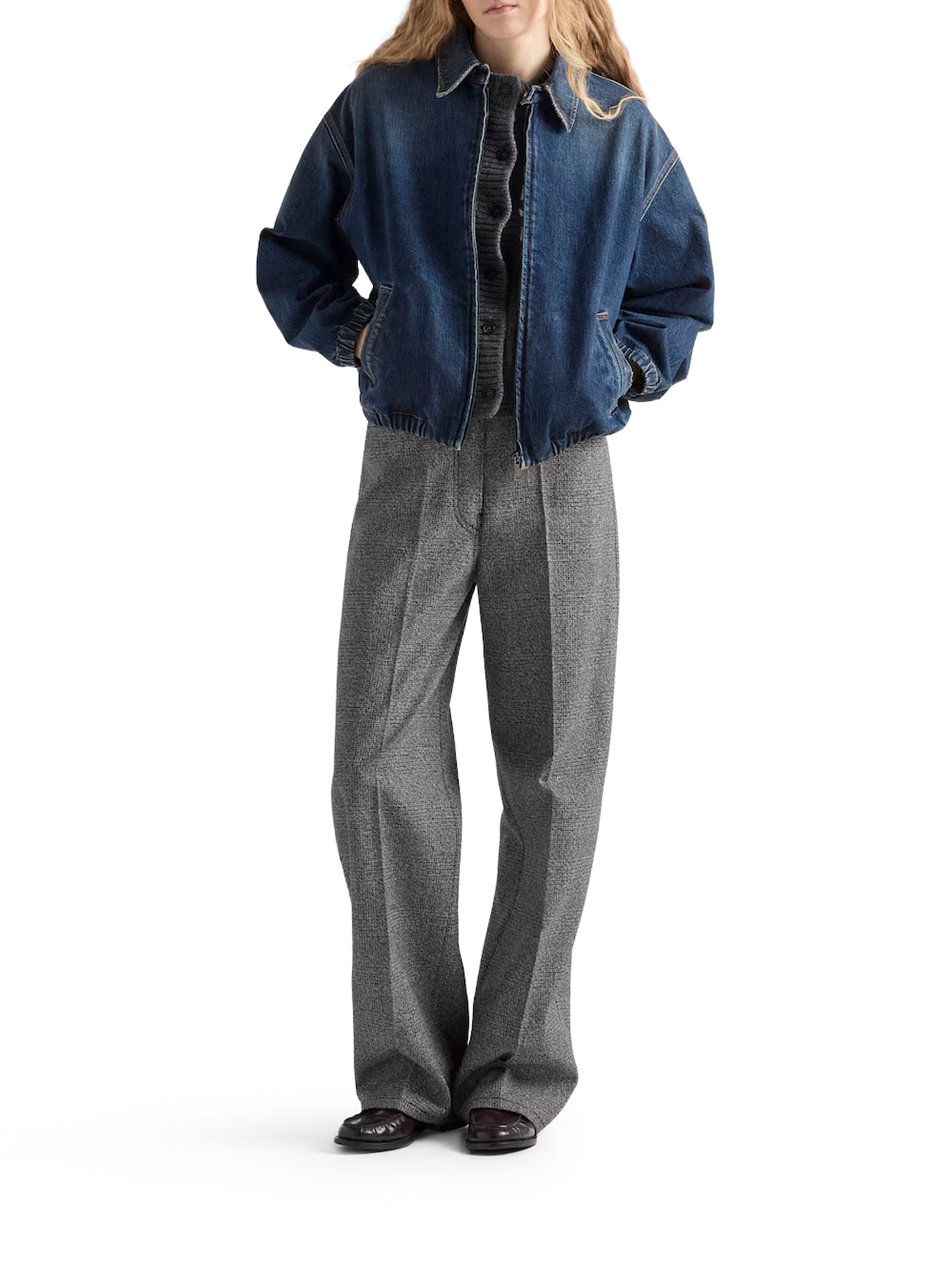 BLOUSON IN DENIM WASHED