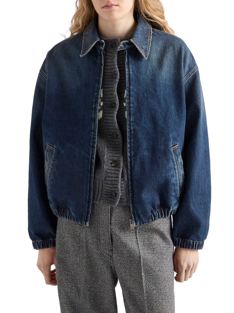 BLOUSON IN DENIM WASHED