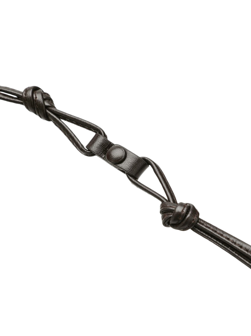 POUCH INTRECCIATO IN PELLE