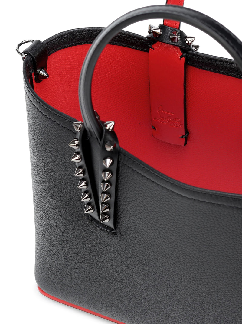 BORSA CABATA MINI IN PELLE MARTELLATA