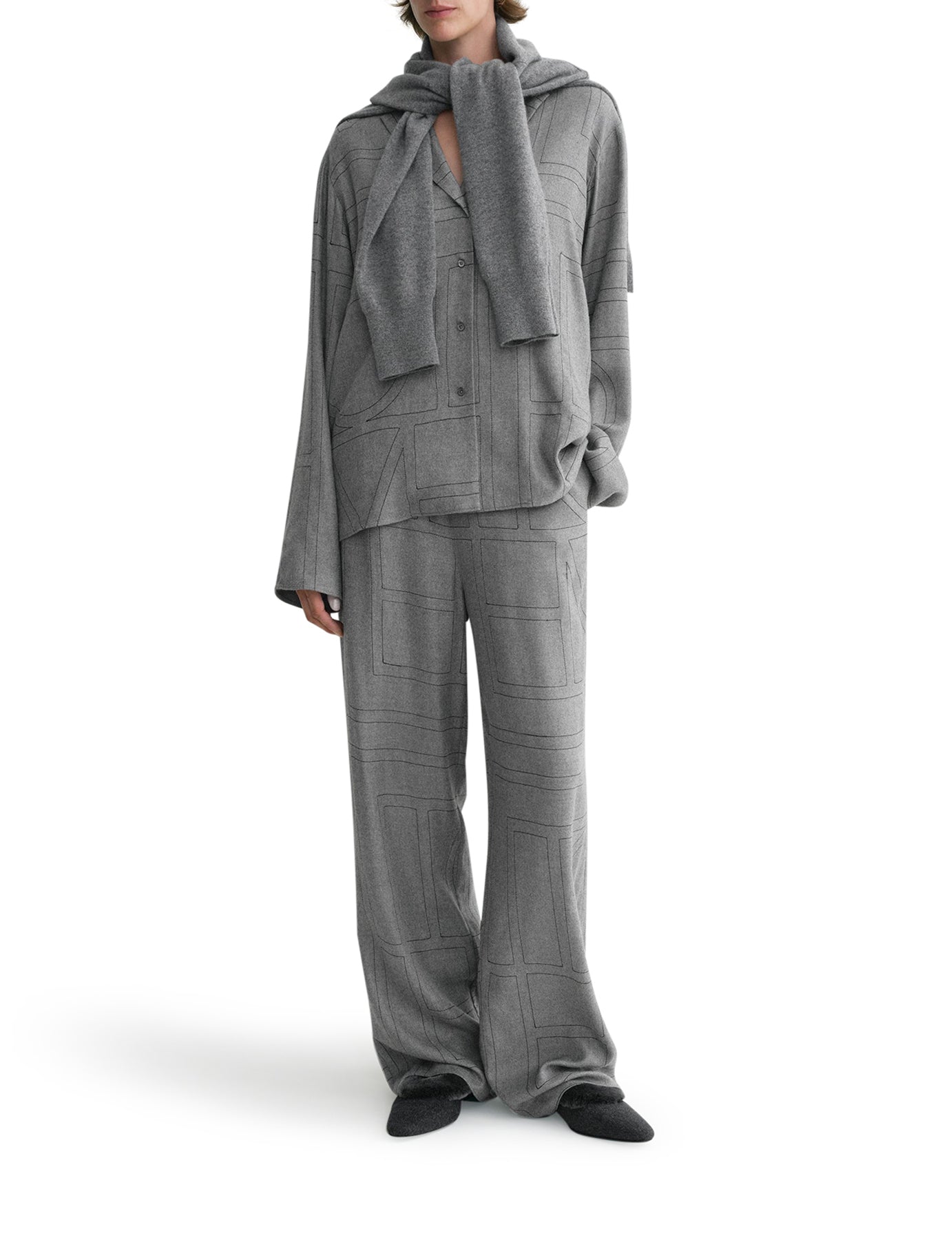 CAMICIA MONOGRAM IN FLANELLA