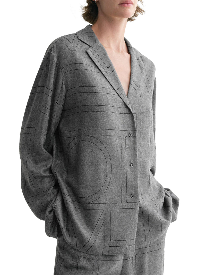 CAMICIA MONOGRAM IN FLANELLA