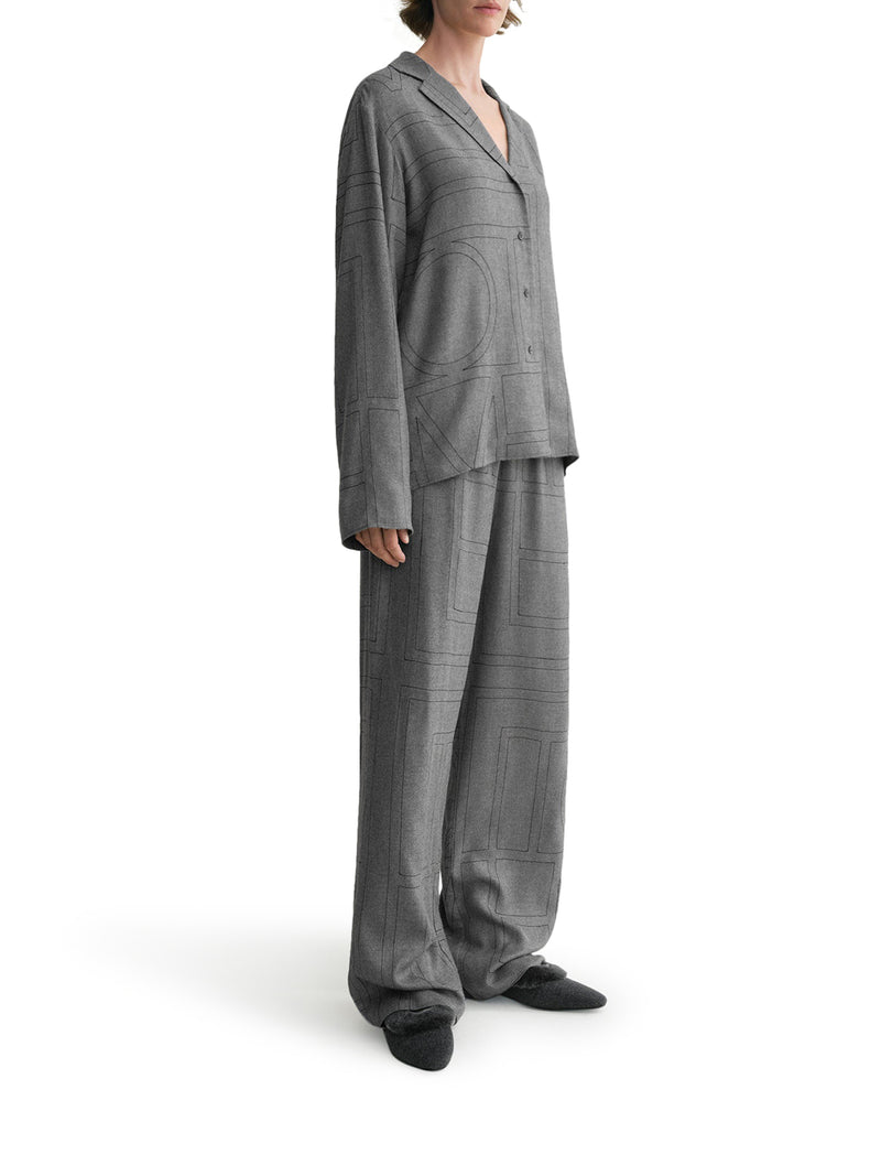 CAMICIA MONOGRAM IN FLANELLA