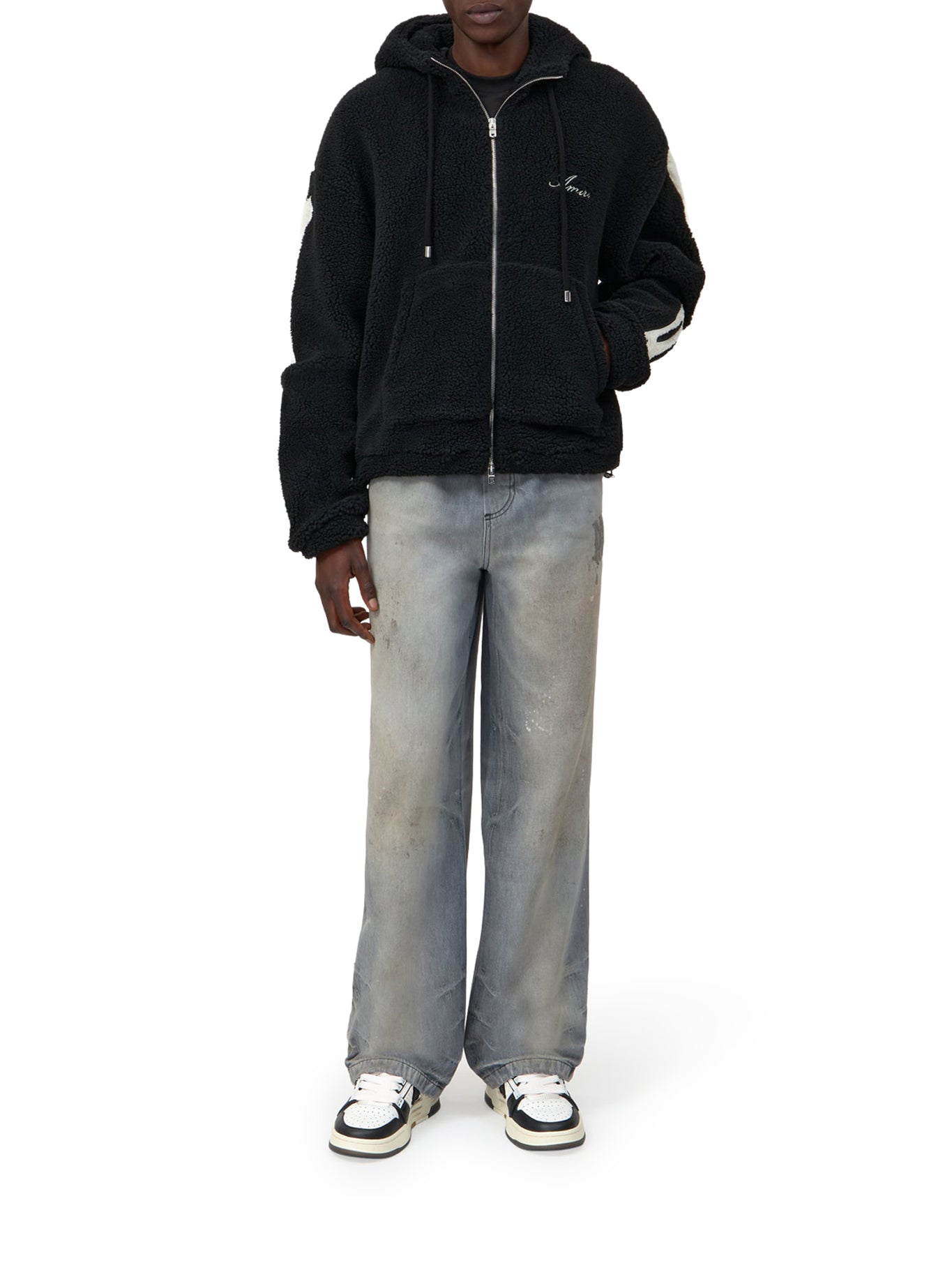 FELPA BONES CON CAPPUCCIO E ZIP