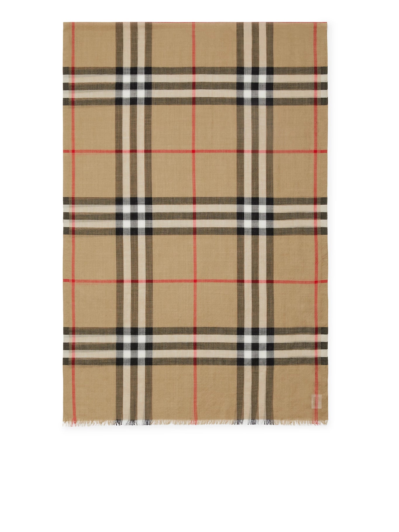 SCIARPA IN LANA E SETA CHECK