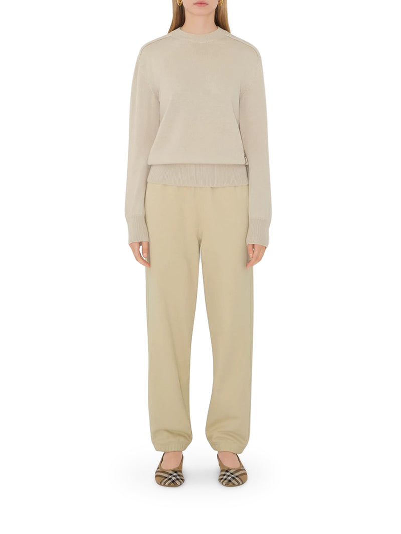 PANTALONI DA JOGGING IN COTONE CON APPLICAZIONE CHECK