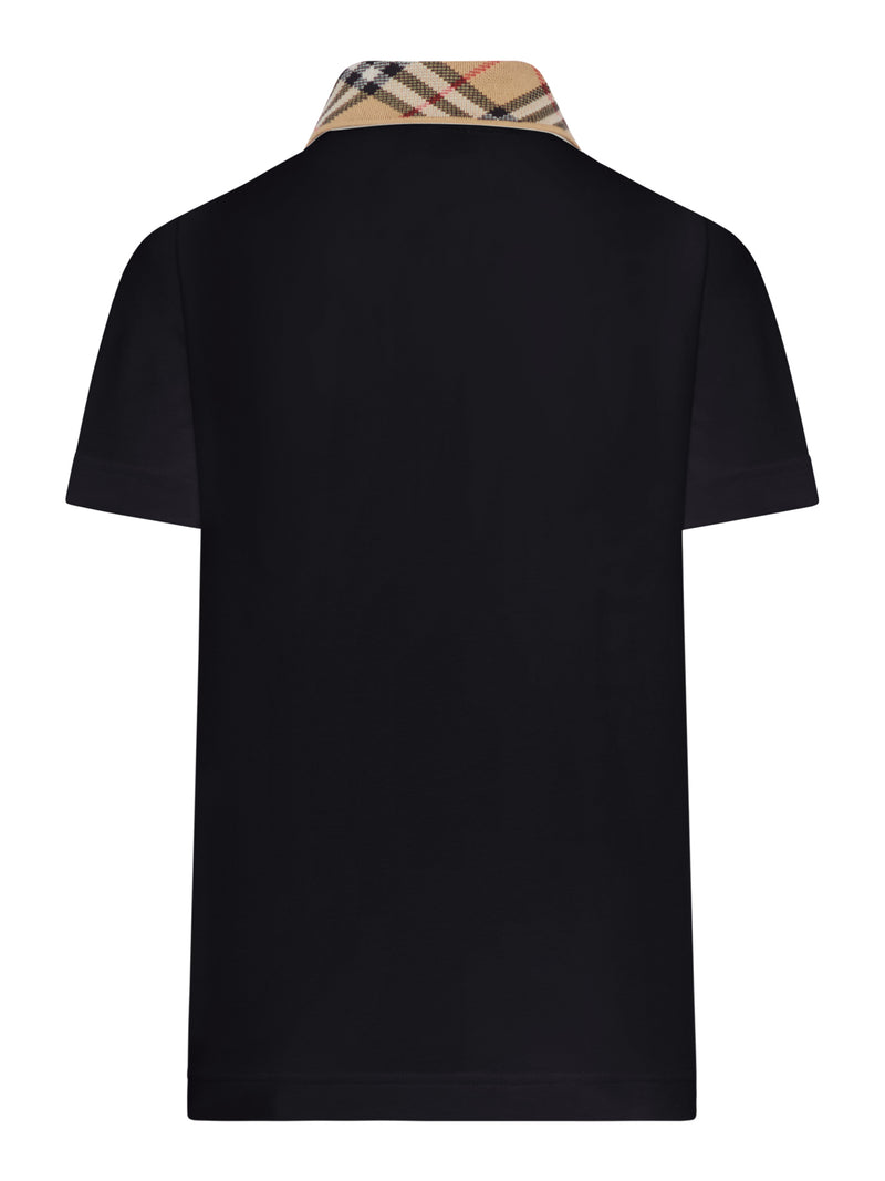 POLO IN COTONE CON COLLETTO CHECK