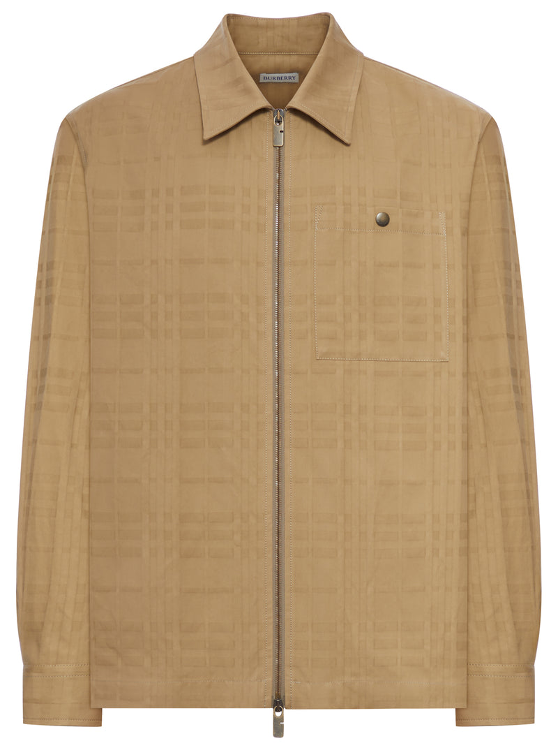 CAMICIONE CON CERNIERA IN COTONE CHECK