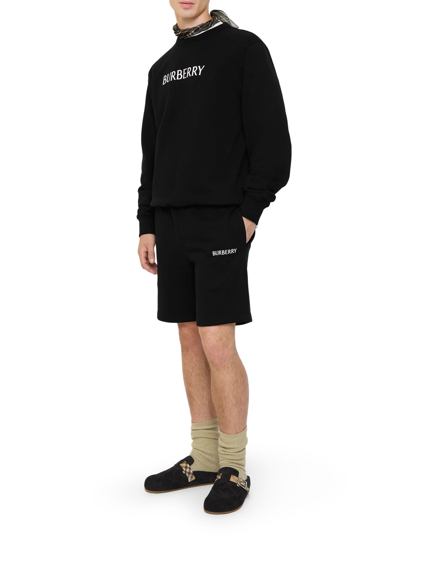 PANTALONCINI IN COTONE CON LOGO