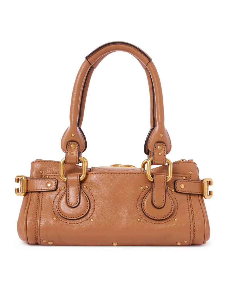 BORSA PADDINGTON PICCOLA IN PELLE GRANATA
