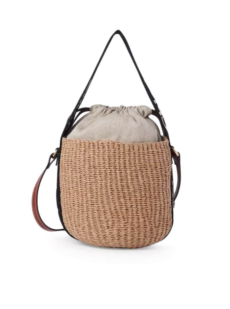 BORSA WOODY A CESTO PICCOLA IN FIBRE NATURALI