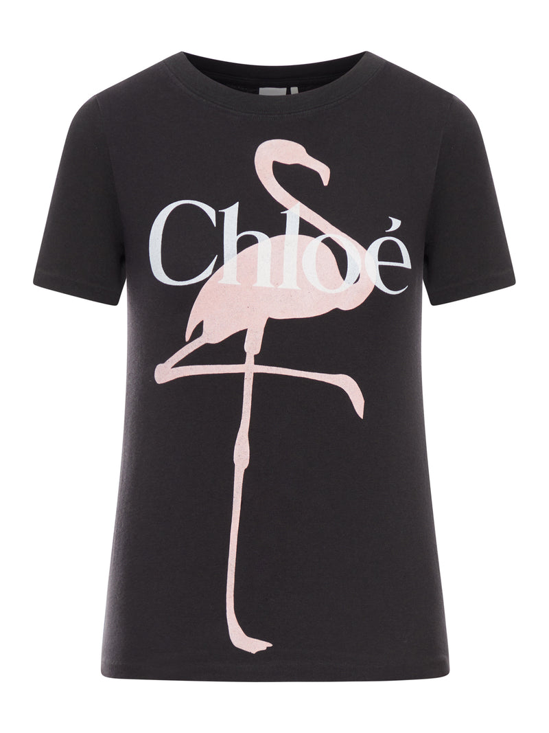 T-SHIRT BABY FIT CON LOGO IN JERSEY DI COTONE