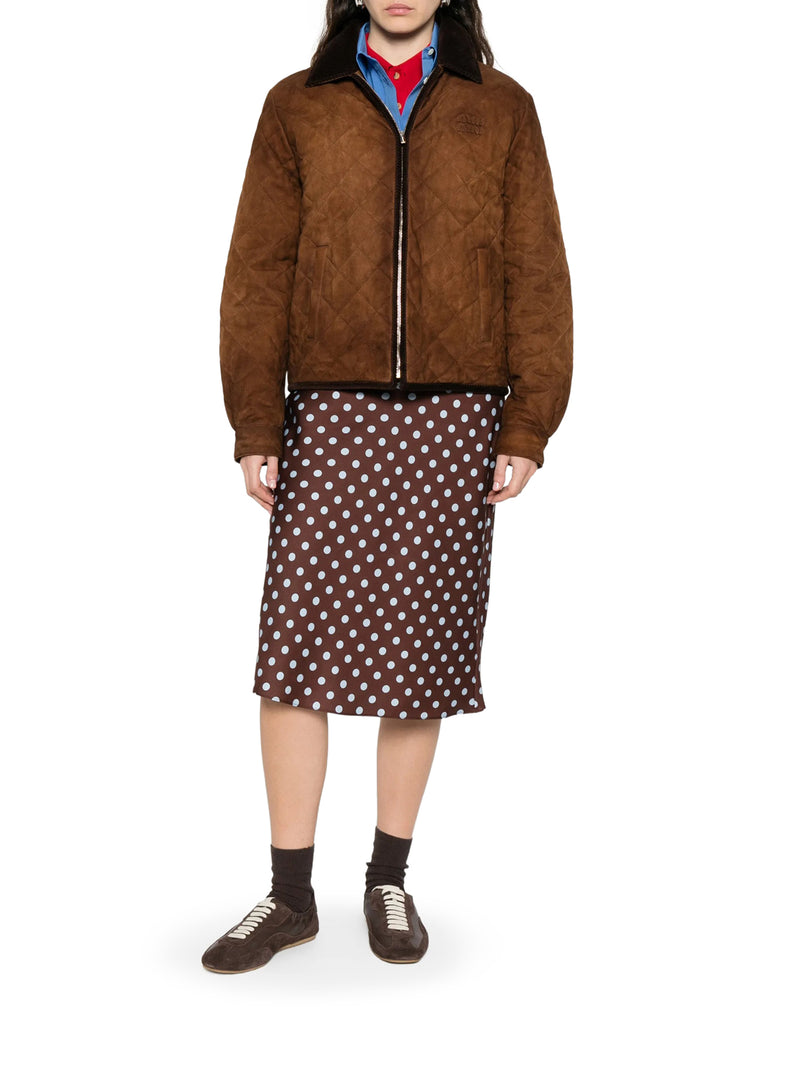 GIACCA SCAMOSCIATA CON COLLO IN VELLUTO