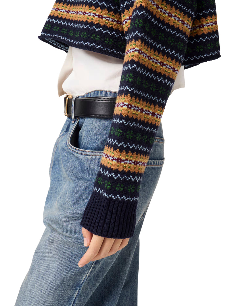 MAGLIONE SCOLLO A V IN LANA