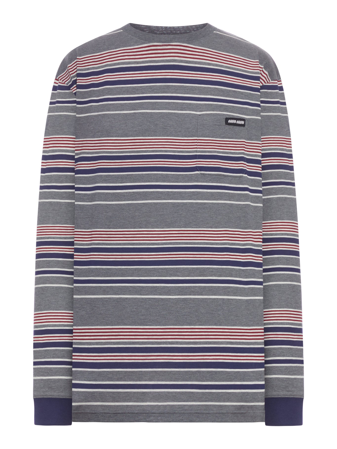 T-SHIRT IN JERSEY A RIGHE