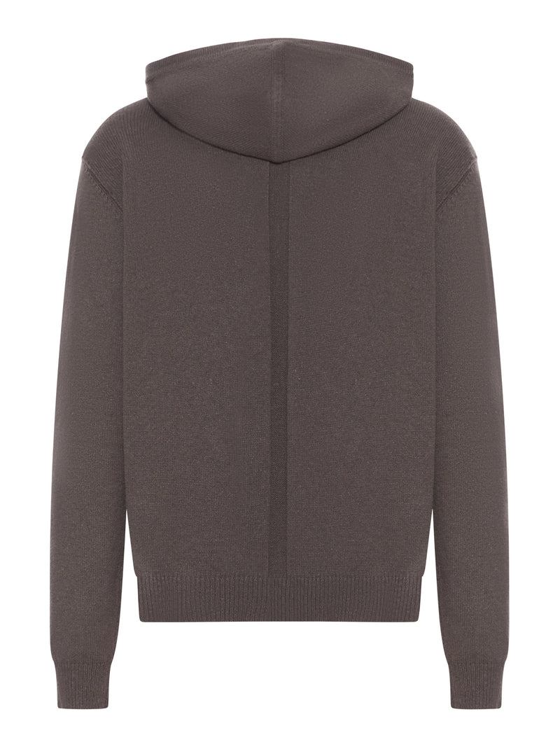 FELPA CON ZIP E CAPPUCCIO