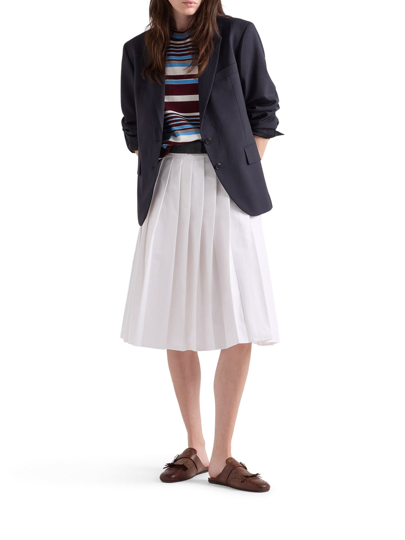 MAGLIA GIROCOLLO IN COTONE A RIGHE