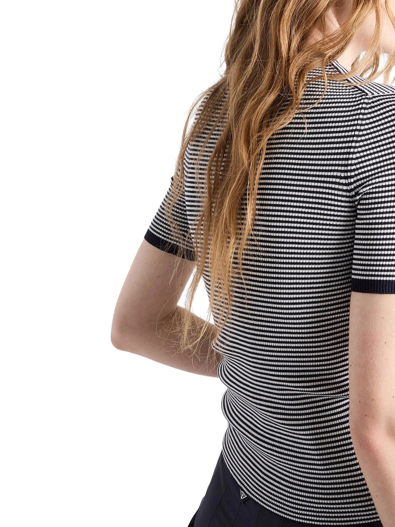 MAGLIA GIROCOLLO IN SETA