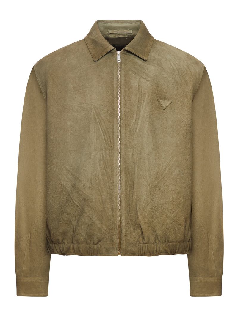 BLOUSON IN PELLE SCAMOSCIATA