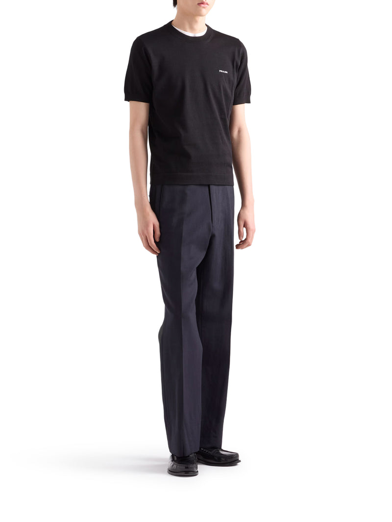 MAGLIA GIROCOLLO IN COTONE