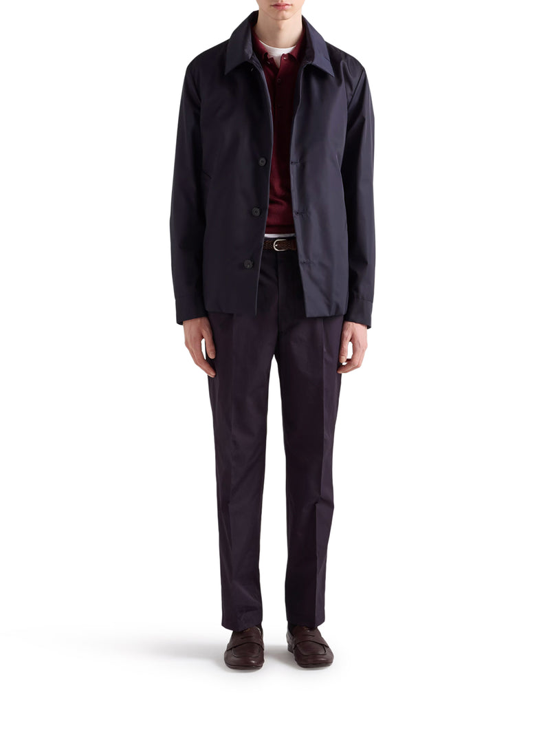 PANTALONI SARTORIALI IN POPELINE DI COTONE