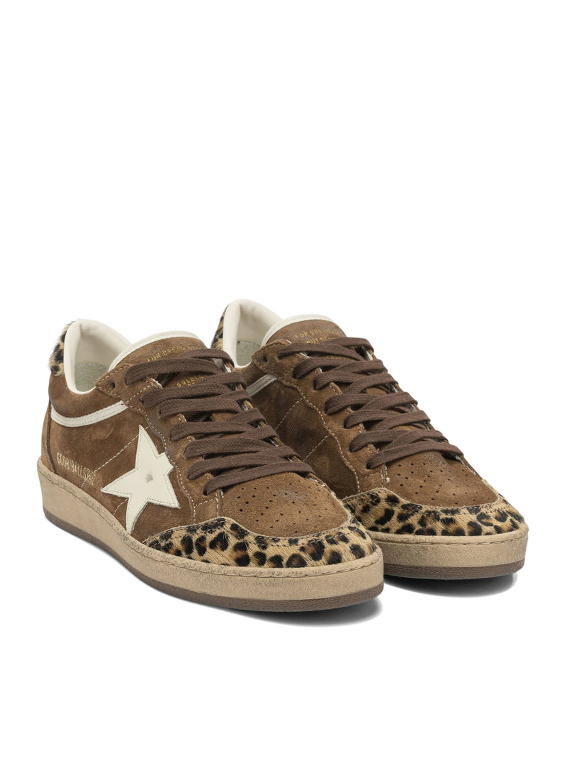SNEAKERS BALL-STAR IN SUEDE E INSERTI IN CAVALLINO LEOPARDATO