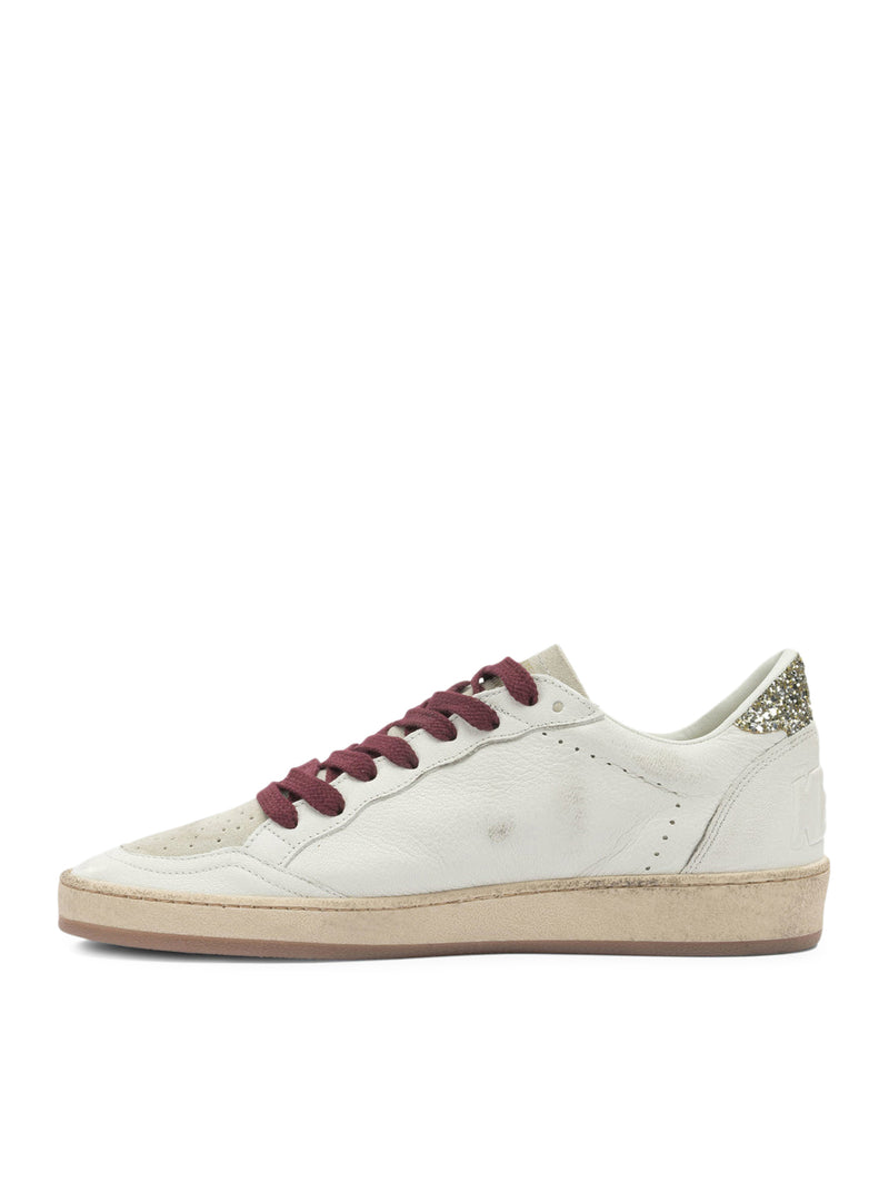 SNEAKERS BALL-STAR IN NAPPA BIANCA CON STELLA IN CAVALLINO