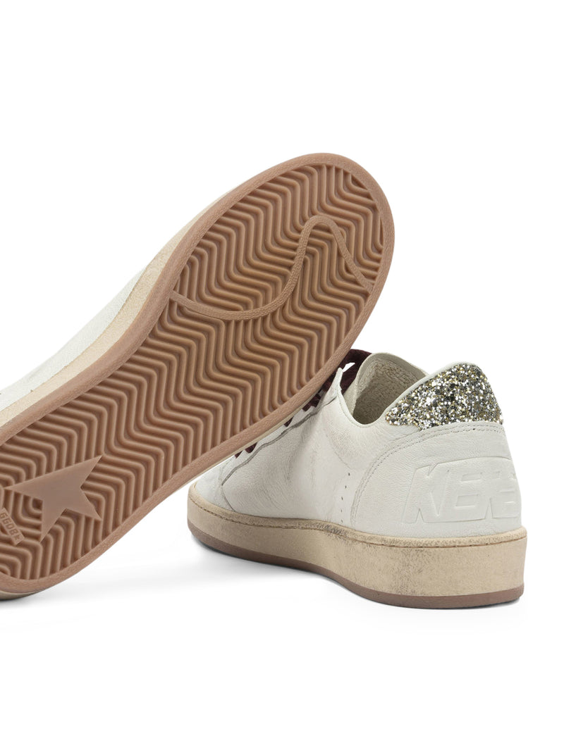 SNEAKERS BALL-STAR IN NAPPA BIANCA CON STELLA IN CAVALLINO